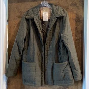 Quilted jacket olive green
